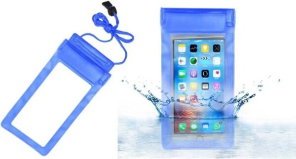 Waterproof Rain Mobile pouch-Blue