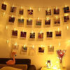 15 Piece Photo Clips String Light Battery (Battery Not Included) for Home Decoration (Warm White)