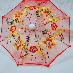 Small Umbrella For Laddu Gopal, Small Umbrella, Umbrella For Thakur Ji (Red)