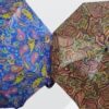 Two fold satin ladies printed umbrella