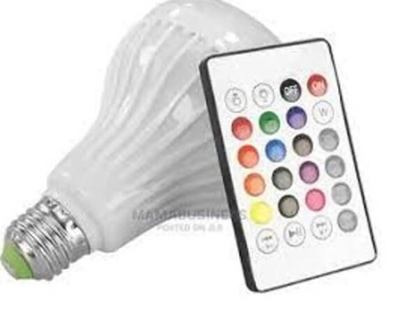 Music Led Light Bulb With Inbuilt Speaker  Bluetooth With Remote Controlling  Pack of 1