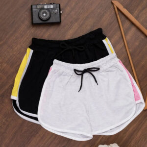 Powermerc multipurpose fashionable cotton shorts combo of 2 for Women and Girls.