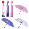 Rose Shape Pink Color Umbrella | Rose Umbrella | Umbrella For Women | Pink Rose Umbrela With Plastic Case- 1 pic