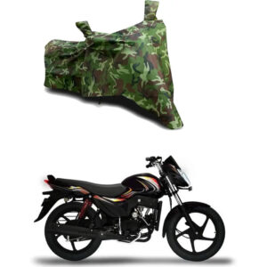 100% Dustproof Bike Scooty Two Wheeler Body Cover Compatible For Mahindra Pantero Water Resistance  Waterproof UV Protection Indor Outdor Parking With All Varients[Militry GMJ]