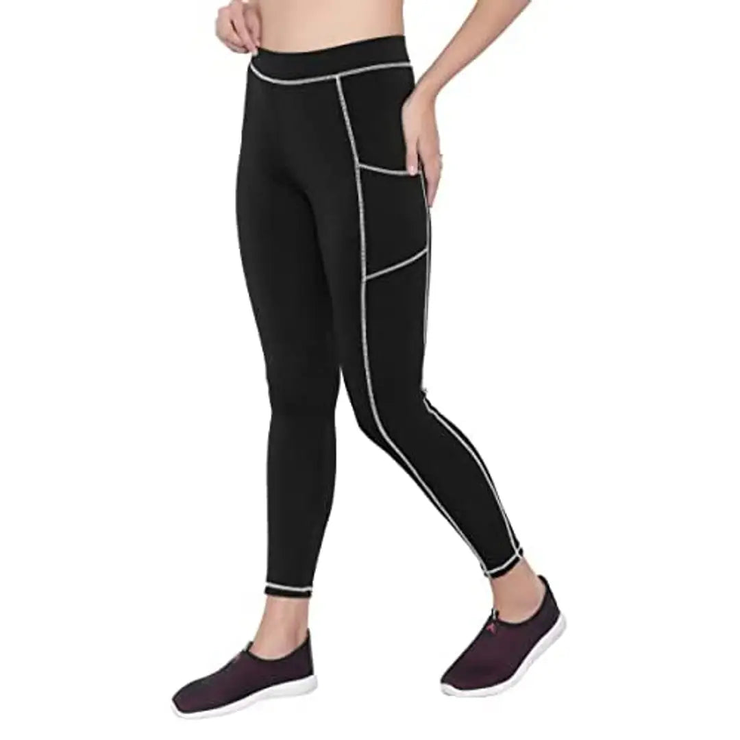 Stretchable Gym wear Sports Leggings Ankle Length Workout Tights