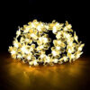 40 Led Blossom Flower Decoration Lights Plug In Fairy String Lights (6 Meters, Steady,Warm White)(Pvc + Copper)