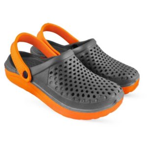 Men Orange Clogs Sandal