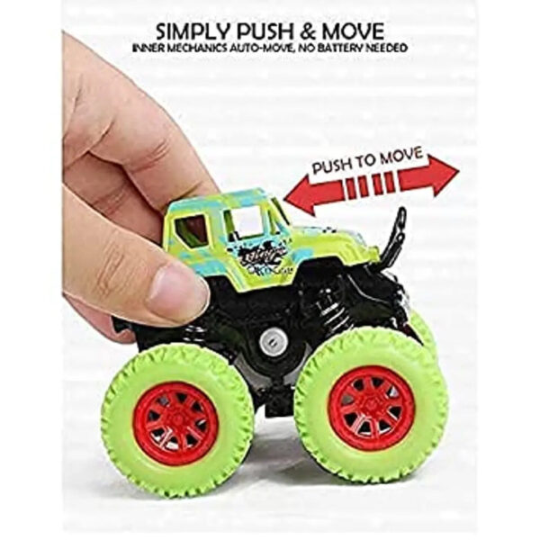 Famous Quality Plastic Mini Monster Truck, Pack of 1, (Multi-Color)