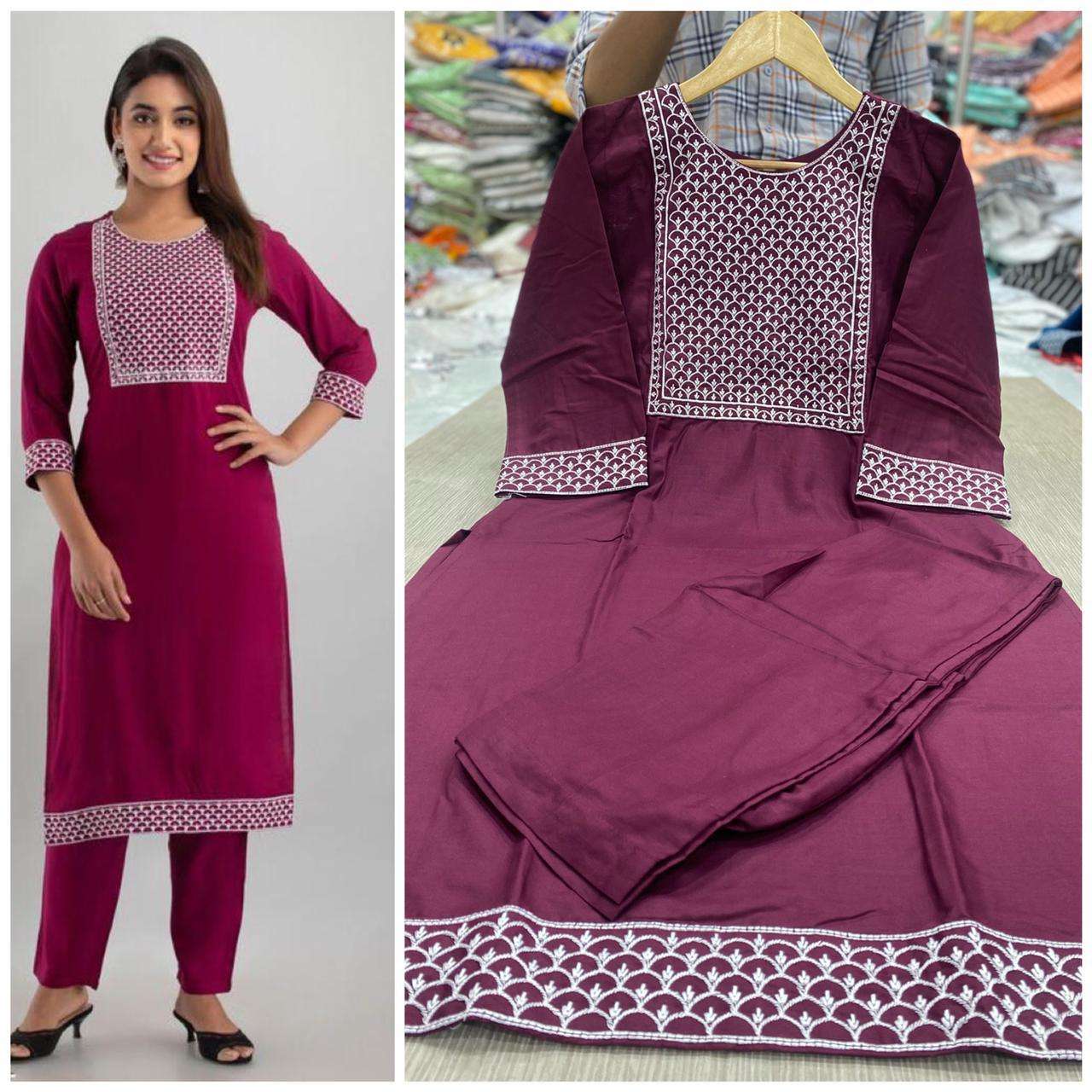 Arayna Women's Cotton Printed Straight Kurti Palazzo Pants Set with Dupatta/ kurta plazoo … | Sleeves designs for dresses, Kurta neck design, Designer  dresses casual